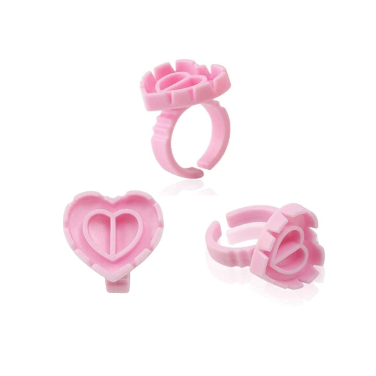 Heart Glue Rings (50 PCS)